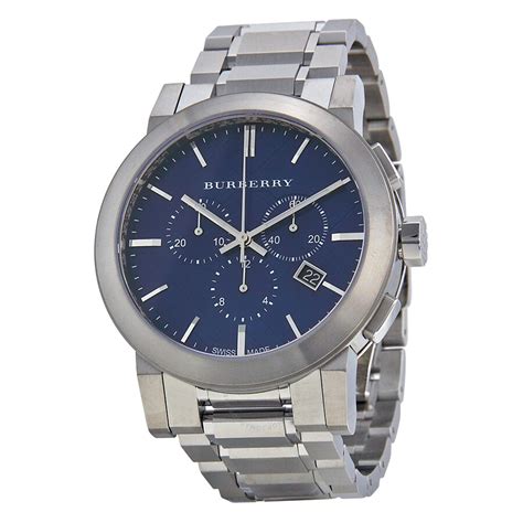 burberry 9363|Burberry Chronograph Blue Dial Stainless Steel Men's Watch .